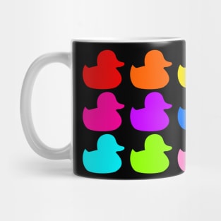 Multicolored Rubber Ducks. Mug